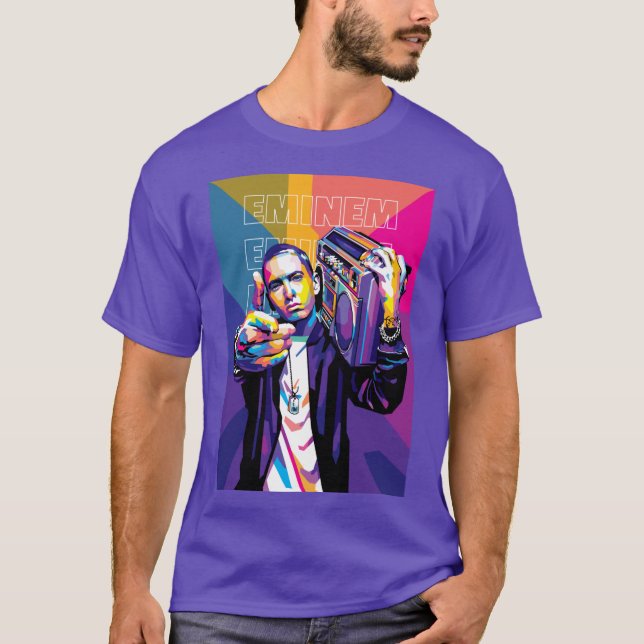 Eminem in WPAP Style Colorful boy T-Shirt (Vorderseite)