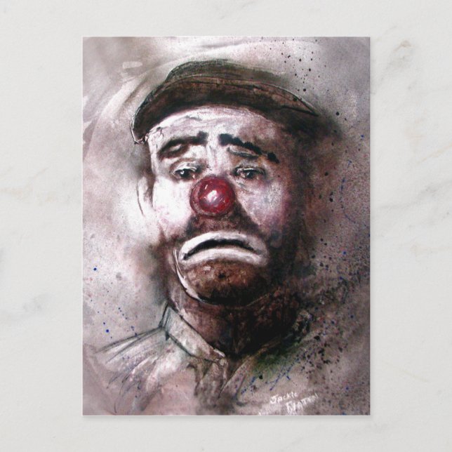 Emit Kelly Clown Art.jpg Postkarte (Vorderseite)