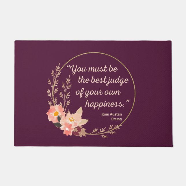 Emma by Jane Austen Quote I - Niedlich Style Fußmatte (Vorderseite)