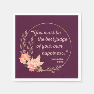 Emma by Jane Austen Quote I - Niedlich Style Serviette