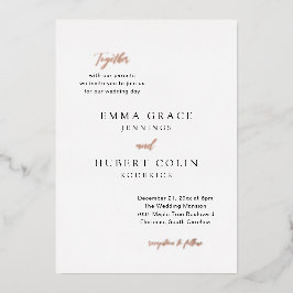 Emma Elegant Wedding Folieneinladung