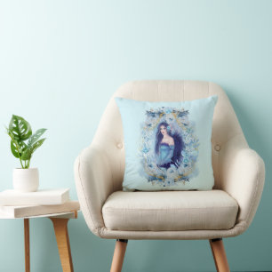 Emma Engel mit Blume Ornament Kissen