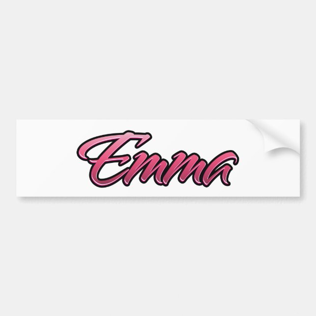 Emma faded pink Aufkleber Sticker Autoaufkleber (Vorne)