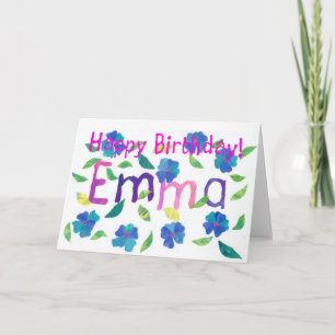 'Emma' Geburtstagkarte Karte