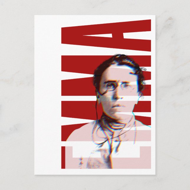 EMMA Goldman, feministische Anarchistin Frauengesc Postkarte (Vorderseite)