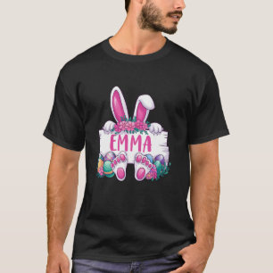 Emma Hasenohren & Eier Frohen Ostertag Mädchen T-Shirt