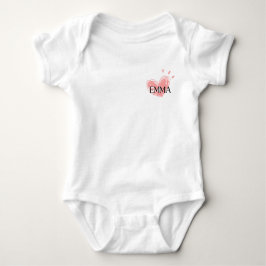 Emma Heart Baby Bodysuit Baby Strampler