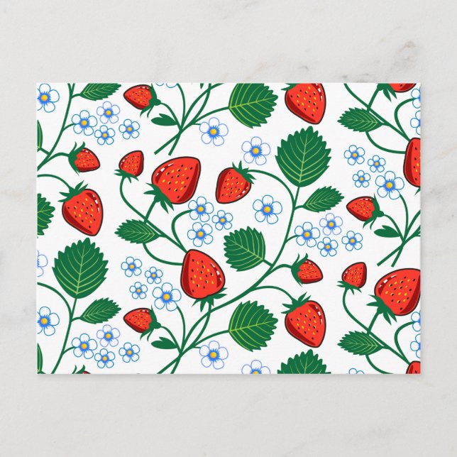 Emma Janeway Strawberries Postkarte (Vorderseite)
