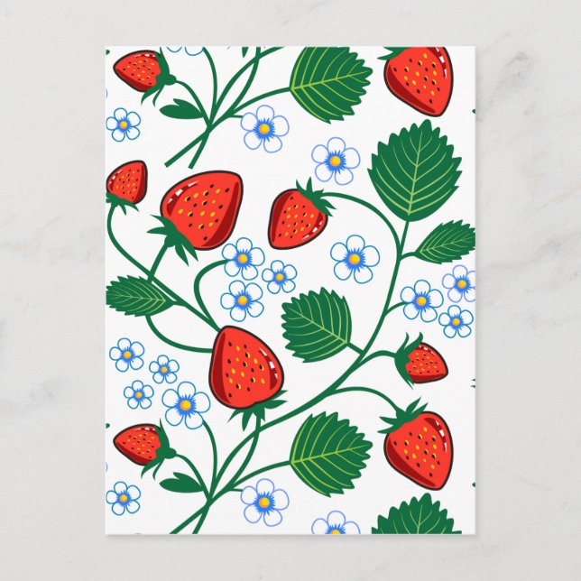 Emma Janeway Strawberries Postkarte (Vorderseite)