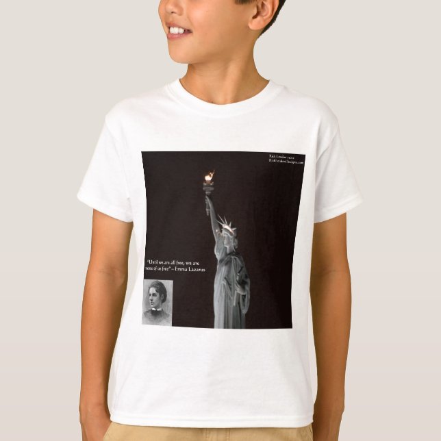 Emma Lazarus & Statue of Liberty Gifts & Cards T-Shirt (Vorderseite)