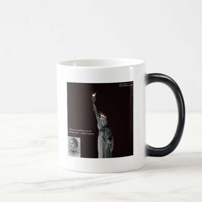 Emma Lazarus & Statue of Liberty Gifts & Cards Verwandlungstasse (Rechts)