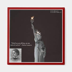 Emma Lazarus und Freiheitsstatue Geschenke und Kar Magnet