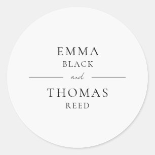 EMMA Moderner Minimalistischer Umschlag Aufkleber