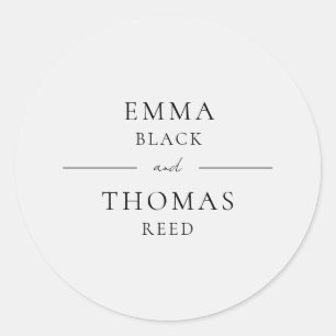 EMMA Moderner Minimalistischer Umschlag Aufkleber