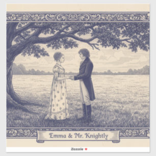 Emma & Mr. Knightley Aufkleber