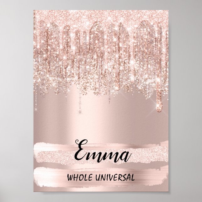 Emma Name bedeutet Geburtstag Sweet 16. Bridal Ges Poster (Vorne)