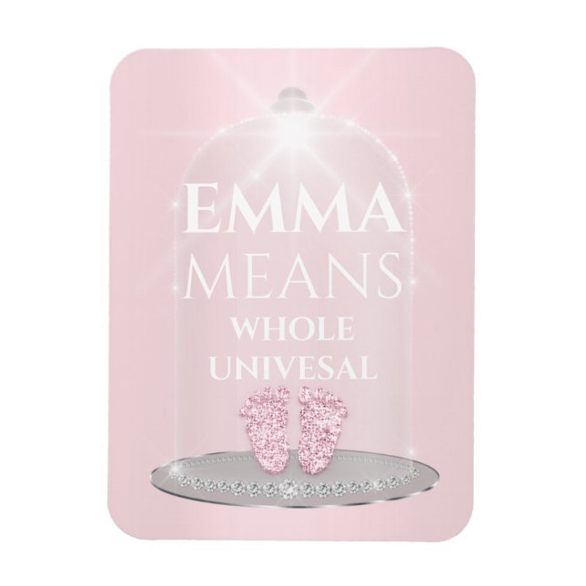 Emma Name bedeutet New Baby Girl Magnet (Vertikal)