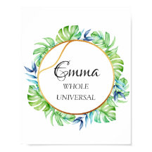 Emma Name bedeutet Tropical Bridal Geburtstagsgesc