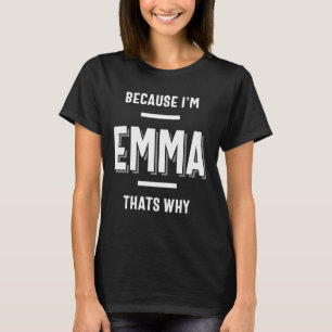 Emma Name Personalisiert Women Girl T-Shirt