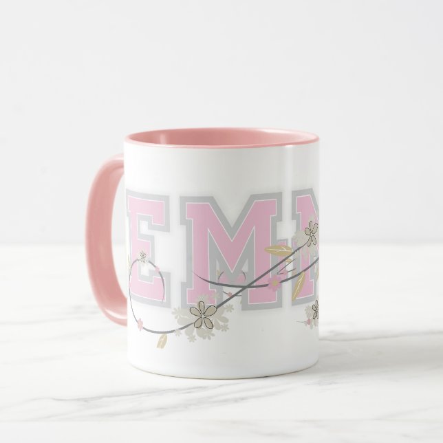 Emma Name Personalized Mug Tasse (Vorderseite Links)