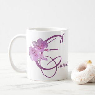 Emma-Name pink floral boho Kaffeetasse