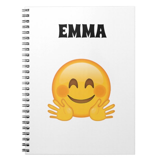 Emma- Personalisiertes Emoji-Notizbuch  Notizblock (Vorderseite)