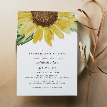 EMMA Rustic Sunflower Bridal Brunch + Bubbly
