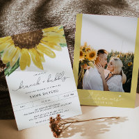 EMMA Rustic Sunflower Bridal Brunch und Bubbly