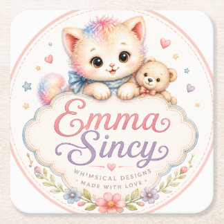 Emma Sincy Whimsical Watercolor Party Untersetzer