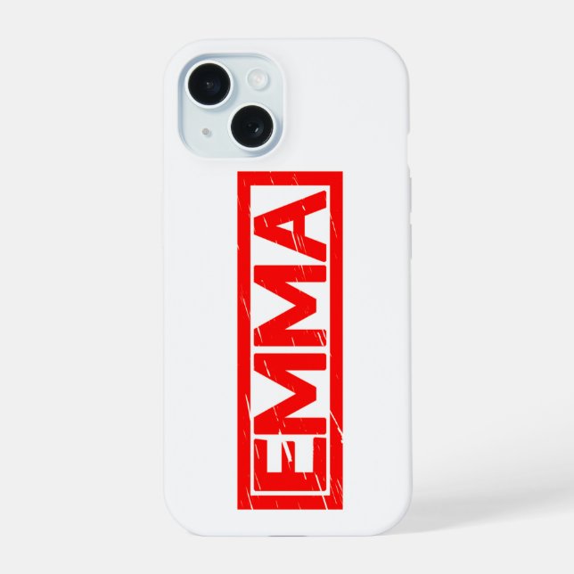Emma Stamp iPhone 15 Hülle (Rückseite)