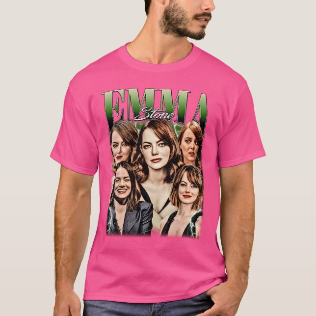 Emma Stone Bootleg Vintag Tshirt (Vorderseite)