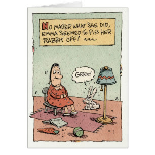 Emma und ihr Kaninchen