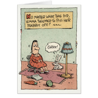 Emma und ihr Kaninchen