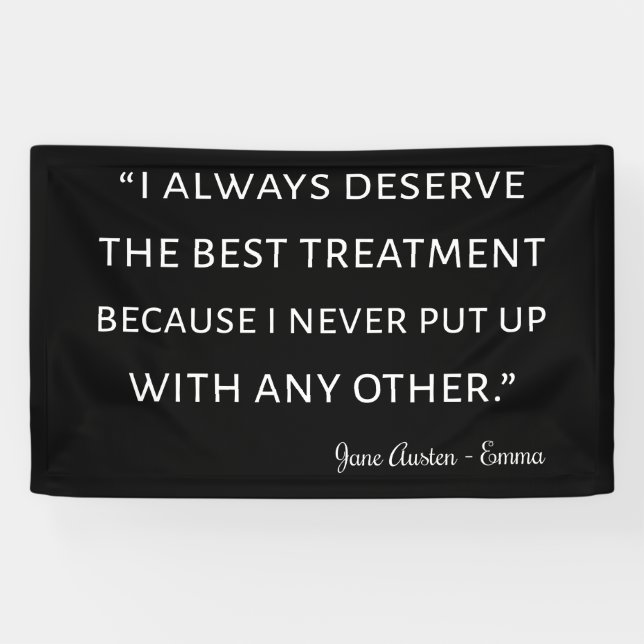 Emma von Jane Austen Quote II Banner (Horizontal)