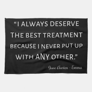 Emma von Jane Austen Quote II Geschirrtuch