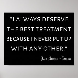 Emma von Jane Austen Quote II Poster