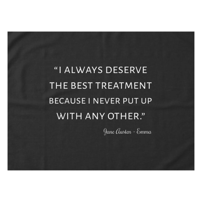 Emma von Jane Austen Quote II Tischdecke (Vorderseite (Horizontal))
