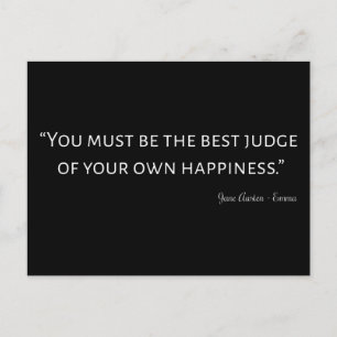 Emma von Jane Austen Zitat I Postkarte