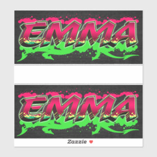 Emma Vorname Name Graffiti Aufkleber Sticker