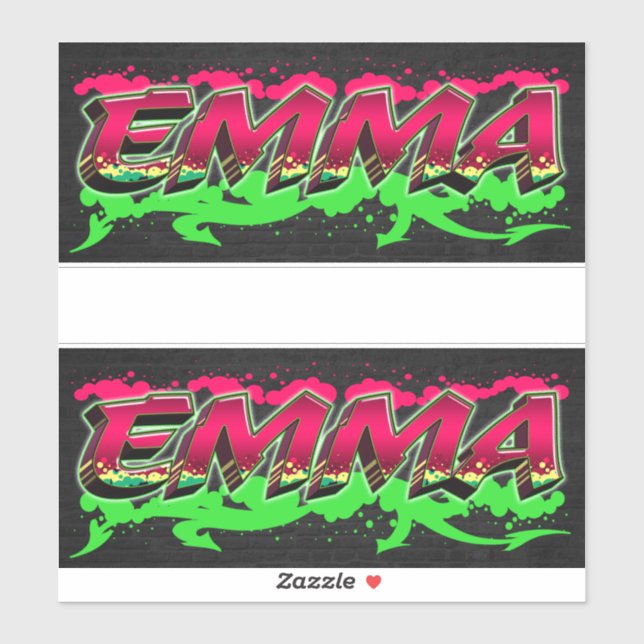 Emma Vorname Name Graffiti Aufkleber Sticker (Blatt)