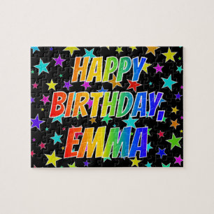 "EMMA" Vorname, Spaß "GLÜCKLICHER BIRTHTAG" Puzzle
