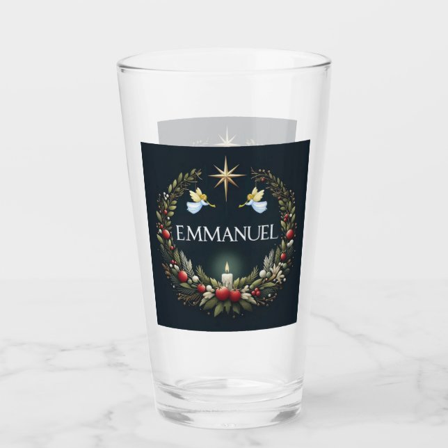 Emmanuel Christmas Engel Glas (Vorderseite)