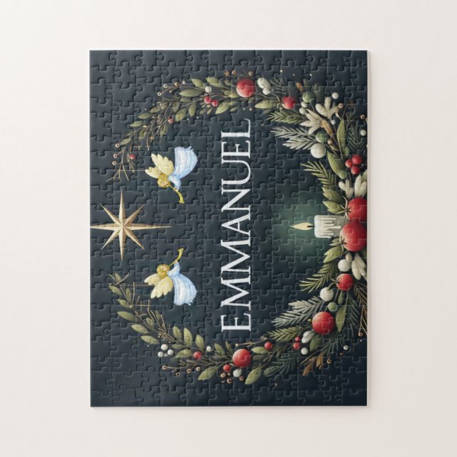 Emmanuel Christmas Engel Puzzle (Vertikal)