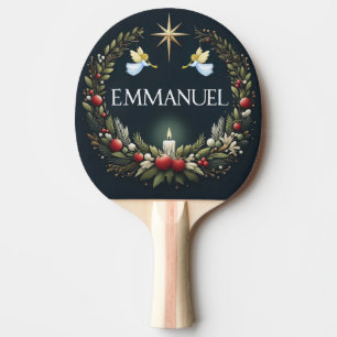Emmanuel Christmas Engel Tischtennis Schläger