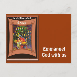 Emmanuel, Gott mit uns Feiertagspostkarte