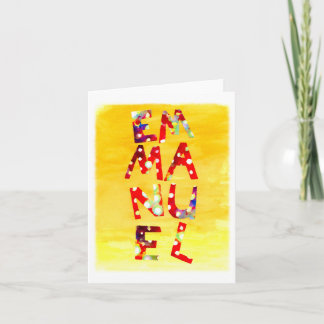 Emmanuel-Karte Feiertagskarte