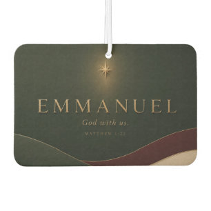 EMMANUEL   Matthäus 1,23 Christlich Autolufterfrischer