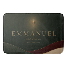 EMMANUEL | Matthäus 1,23 Christlich Badematte