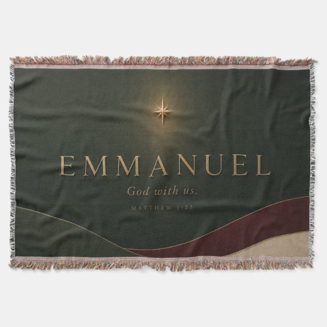 EMMANUEL | Matthäus 1,23 Christlich Decke (Vorderseite)