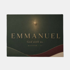 EMMANUEL | Matthäus 1:23 Christlich Fußmatte